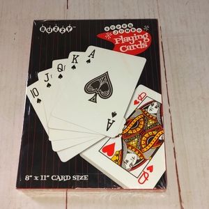 Jumbo playing cards 8 X 11